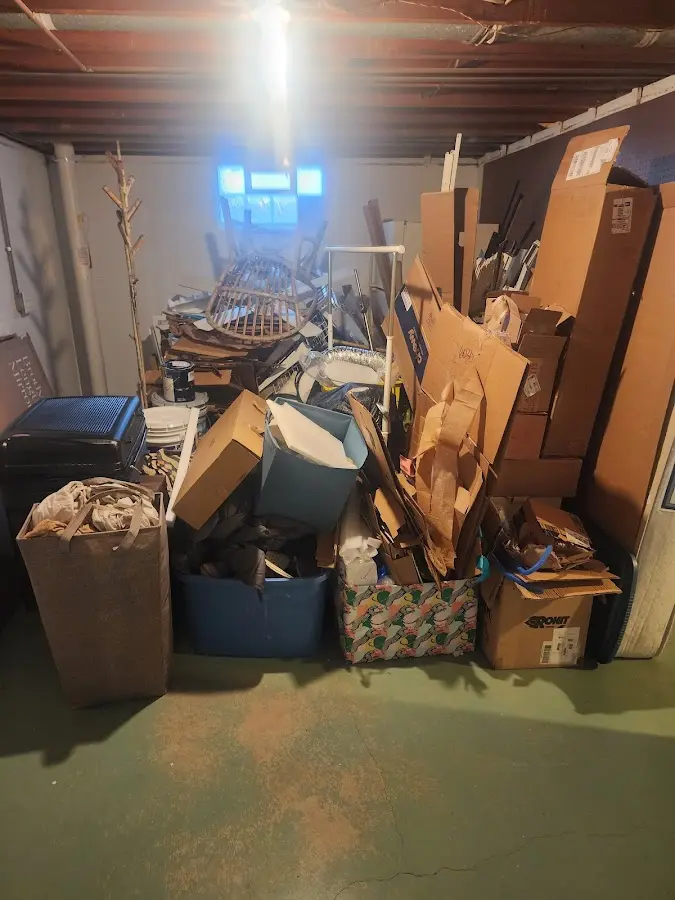 Roll-off dumpster container at job site for 20 Yard Dumpster Rental in Salmon Creek